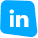 Icono de Linkedin en azul.