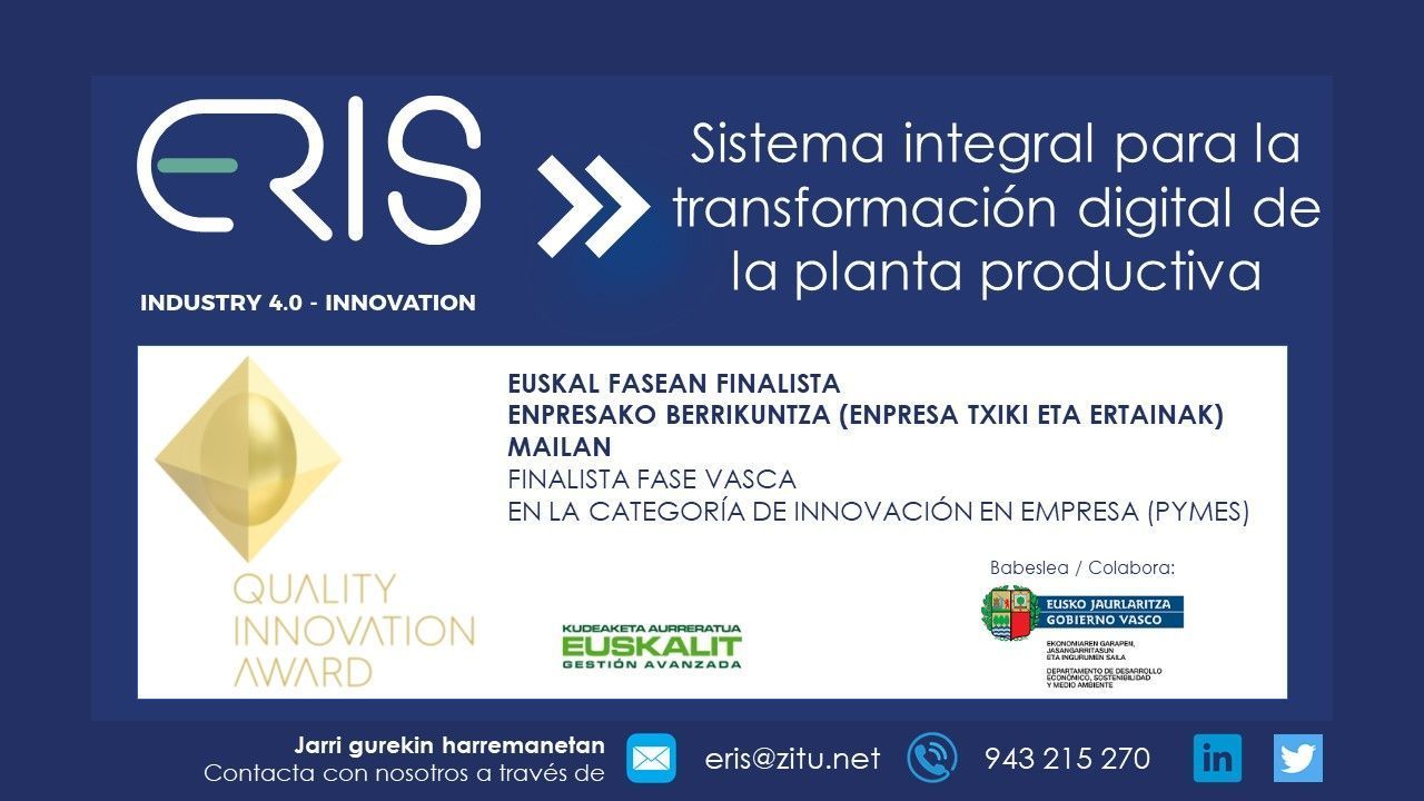 Sistema integral para la transformación digital de la planta productiva ERIS