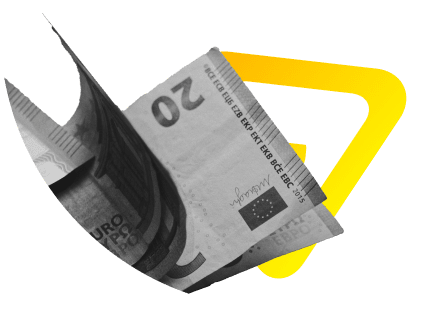Billetes de euros con el fondo de Erpin alimentación