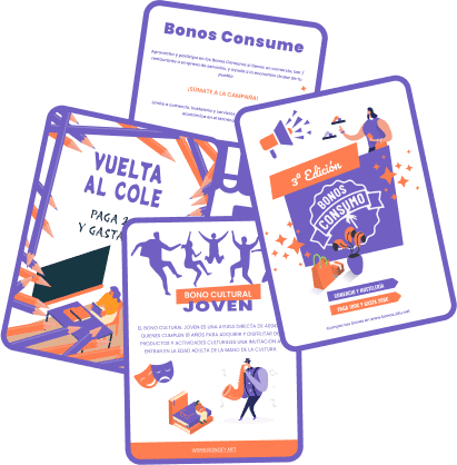 Imagenes de las vistas del funcionamiento de Bonofy.