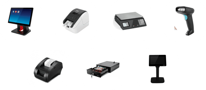 Imagen mostrando dispositivos utilizados con el sistema Erpin para la gestión empresarial.