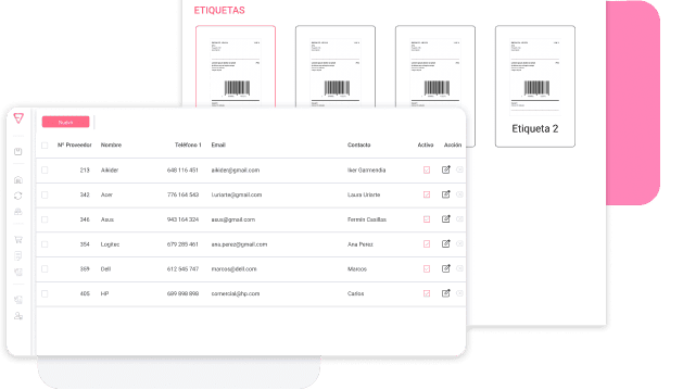 Gestion de compra y etiqueta erpin