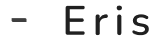 Logo de Eris en blanco y negro