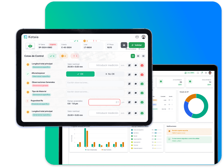 Mockup de la app y web de Kotaia
