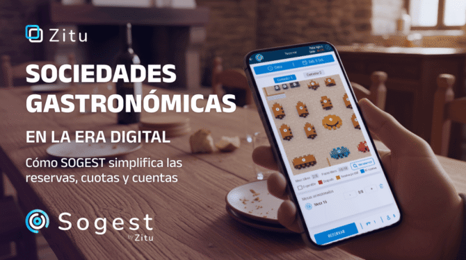 La aplicacion de SOGEST para la reserva de mesa de las sociedades gastronómicas